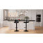 Tabouret de bar pivotant à hauteur réglable moderne avec repose-pieds pour îlot de cuisine-378137475