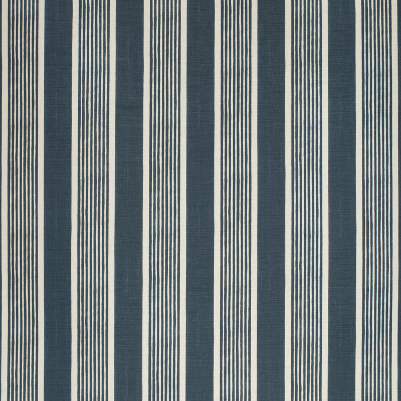 Elba Stripe Fabric, Navy