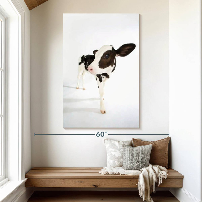 Brampt Charming Baby Cow, 51" H x 34" W