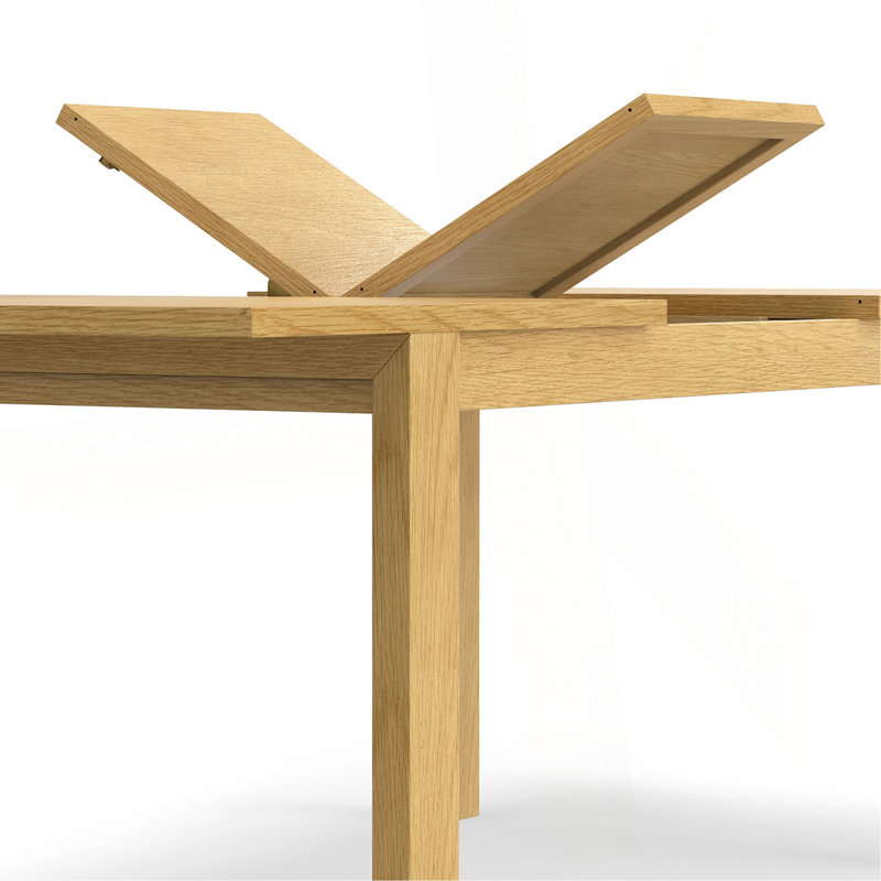 Table de salle à manger extensible 60-76 po x 36 po Wilson, Chêne