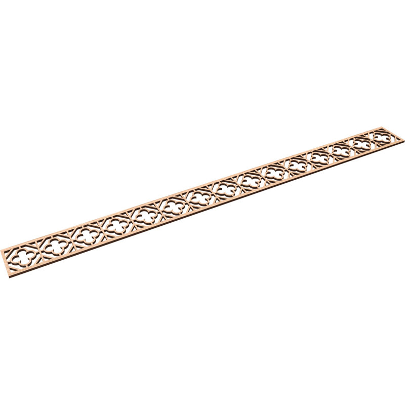 Moulure Hazelton, H 4 po x l 46,375 po x P 0,25 po, Chêne rouge