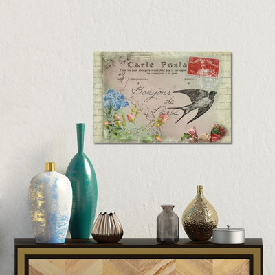 Parisian Postcard #3 by Rnob - Gallery-Wrapped Canvas Giclée on Canvas