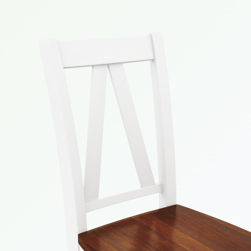 Tranel Double Pedestal Dining Set, Natural/White, Natural/White