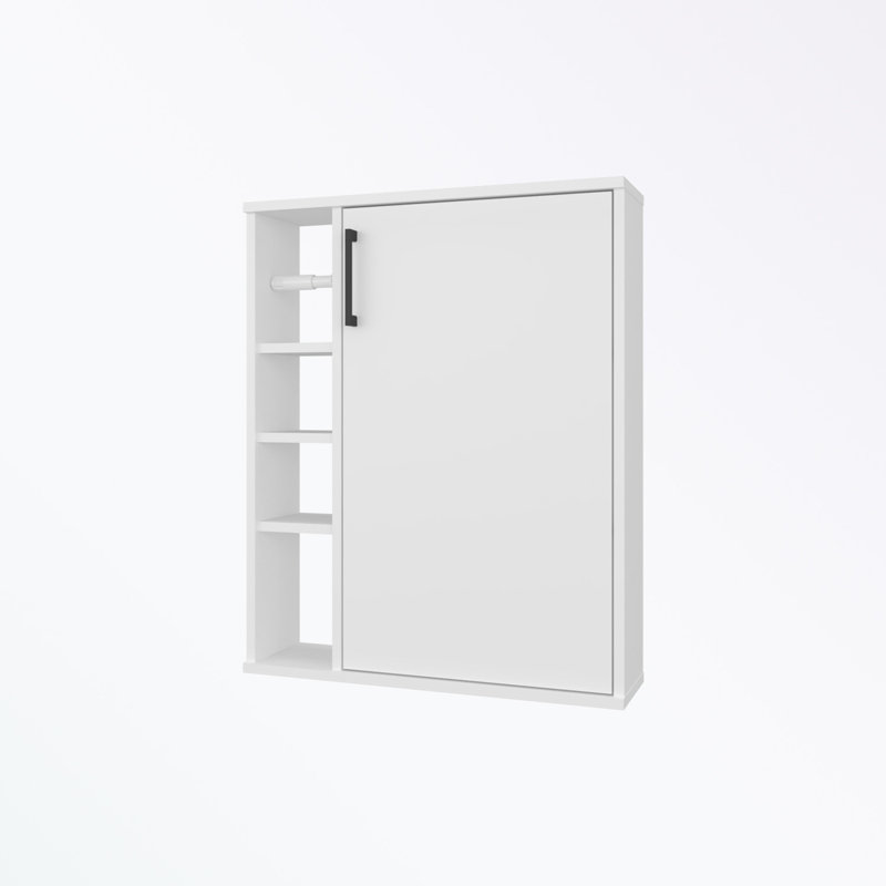 Bathroom Cabinet with 4 Open Shelf