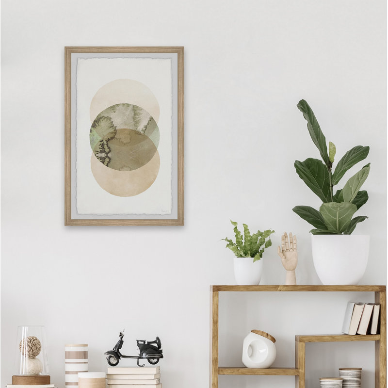«Kiwi And Two Circles», reproduction encadrée, H 45 po x l 30 po x P 1,5 po