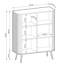 Zova High Sideboard Two Door With Slatted Fronts 103 cm With Legs-244755529