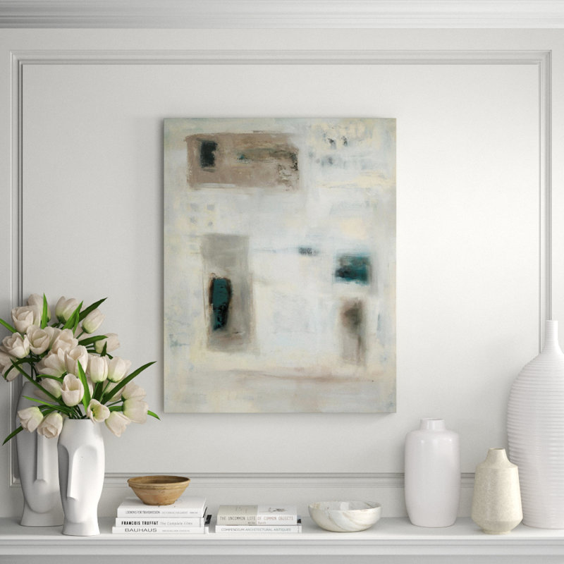 Concrete Series IV Print by Samuel Kane, 38" H x 30" W x 1.5" D, Brush Gel
