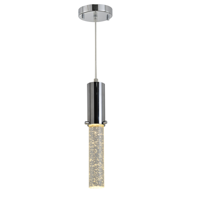 Luminaire suspendu à cylindre simple 1 lumières Paonia