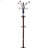 73" Tall Chrome And Wood Coat Rack-1987971520