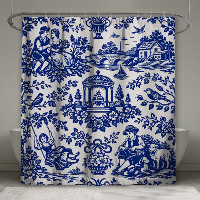 Rideaux de douche Blue Toile
