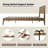 Full Size Solid Wood Platform Bed Frame with Headboard & Footboard, 12 Heavy-Duty Slatted Base, Central Metal Legs, Easy Assembly, Noise-Free & Anti-Slip, No Box Spring Needed, Barnwood Finish-1167171878-1167171896
