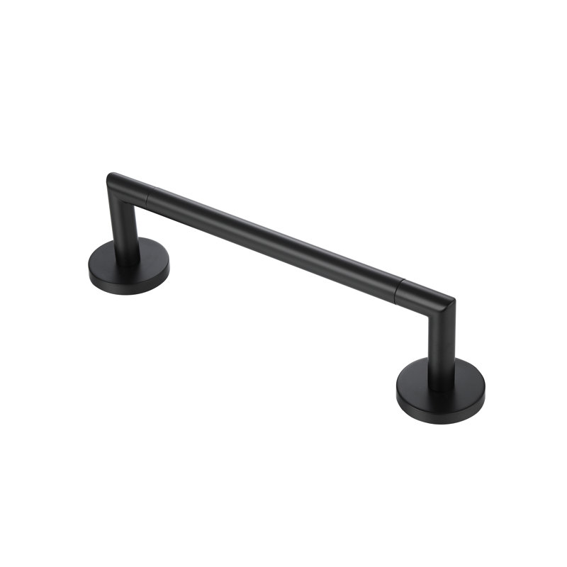 Arcadia - Porte-serviettes simple, Noir mat, H 2,87 po x l 25,98 po x P 2,87 po