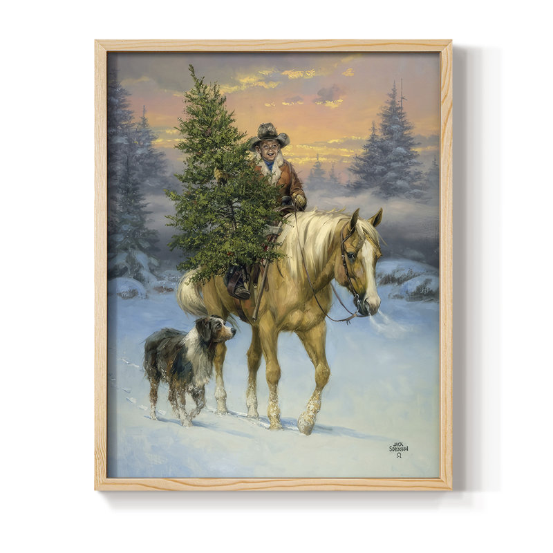«The Family Tree», reproduction encadrée - bois massif, Naturel, H 11 po x l 9 po
