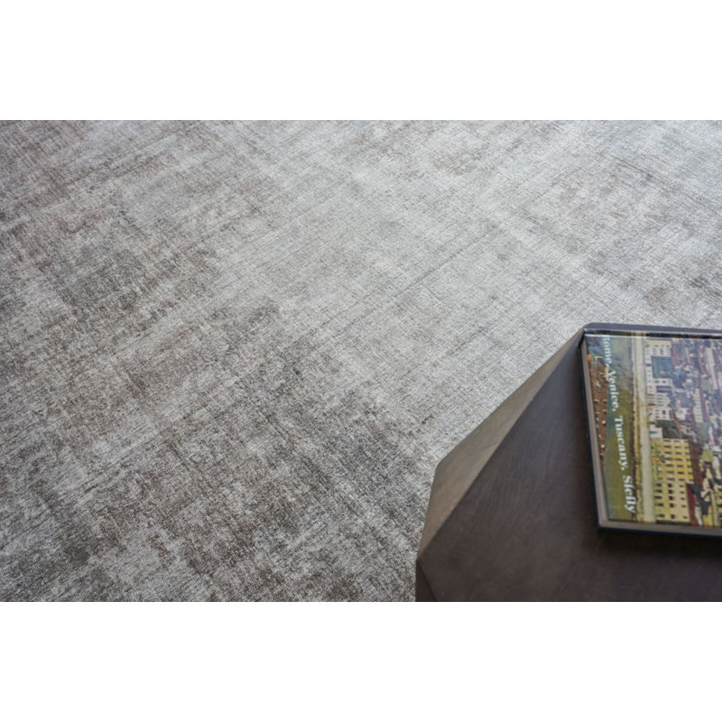 Stone Wash Gazni Wool Abstract Area Rug, Rectangle 6' x 9'