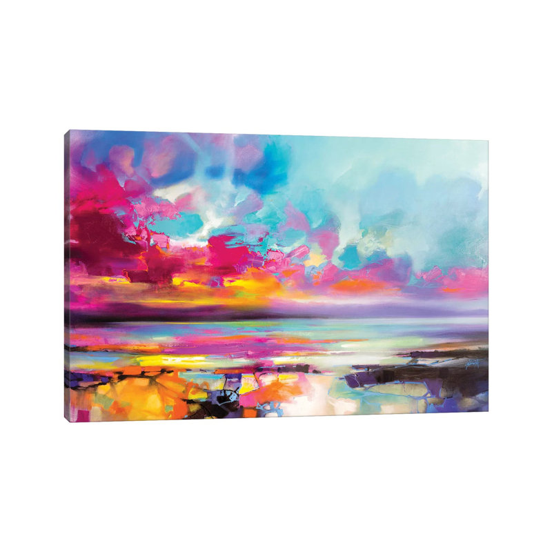 «Da Capo Magenta» par Scott Naismith - reproduction d'art, Aucun mat, H 18 po x l 26 po x P 1,5 po, Toile tendue