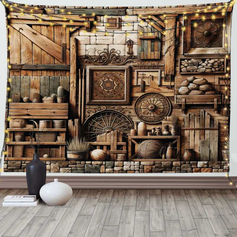 Fabric Tapestry, 40" H x 60" W