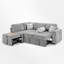 Canapé-lit modulaire en L avec ports USB et rangement-1064329561