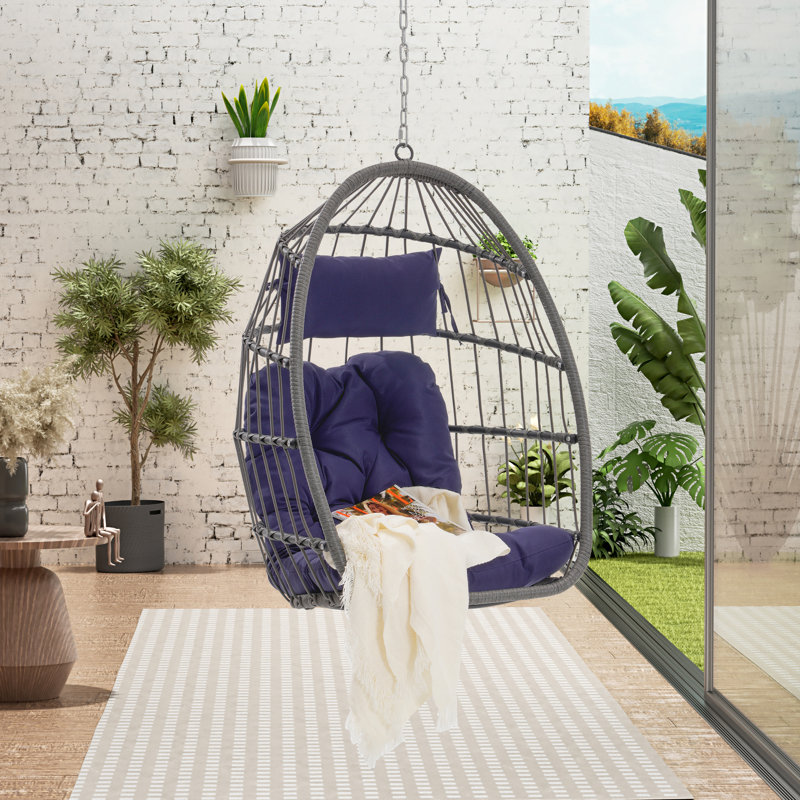 Balancelle d'extérieur, bleu foncé, avec matériaux imperméables et protecteurs de jardin, Bleu très foncé