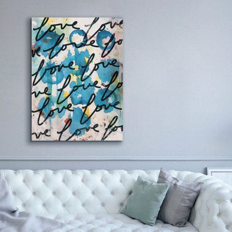 Toile épique Graffiti «Lots Of Love 2» par Kent Youngstrom, 40 po x 54 po, H 54 po x l 40 po