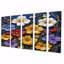 Alta - Ensemble de 5 décorations murales fleurs sauvages-106162147