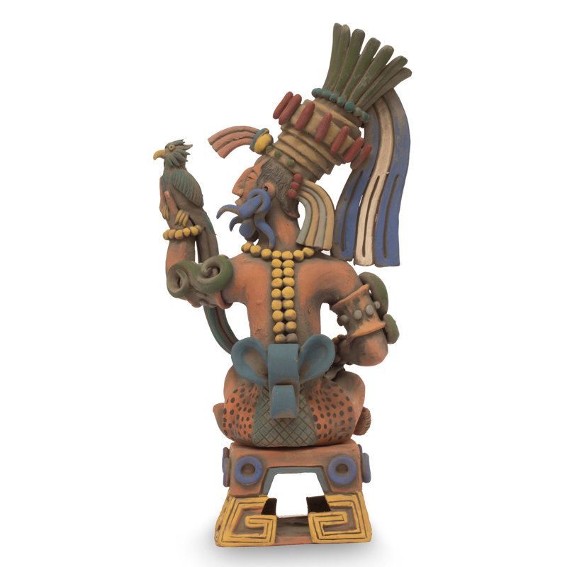 Figurine en céramique Fleitas Warrior and Quetzal
