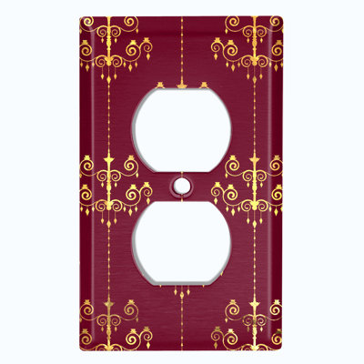 Patterned 1 - Gang Toggle Light Switch Standard Wall Plate
