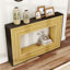 Console Modern Contrast avec structure en bois stratifié