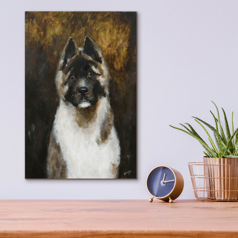 «American Akita» par Solveiga, H 16 po x l 12 po x P 0,13 po