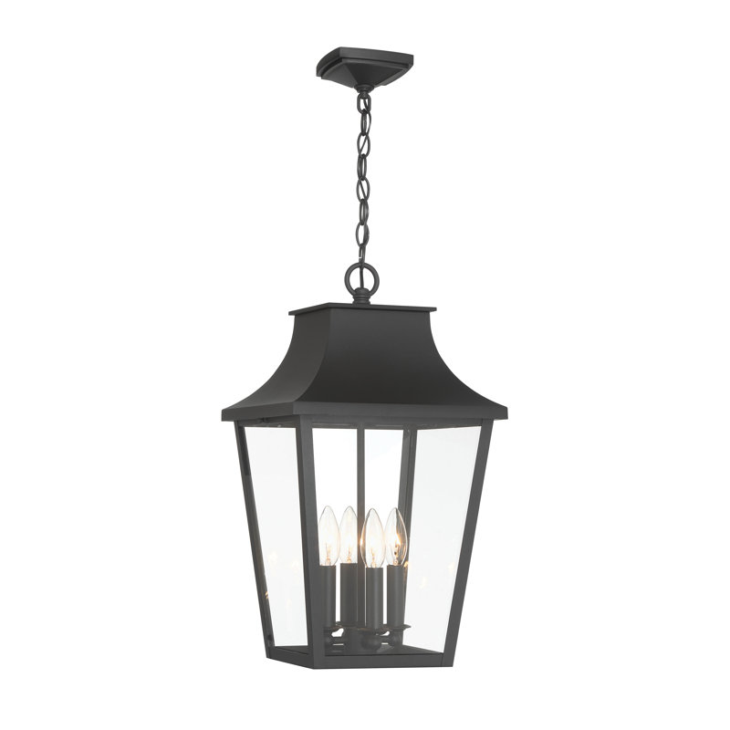 Lark Manor™ Jone - 4 Light Outdoor Pendant In Sand Coal Finish