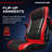 RESPAWN 800 Swivel Rocker Gaming Chair - Ergonomic Floor Gaming Seat with Lumbar Support, Flip Up Armrest, High Back, Pedestal Base, Comfortable No Wheels Console Video Game Rocker Chair-102751570