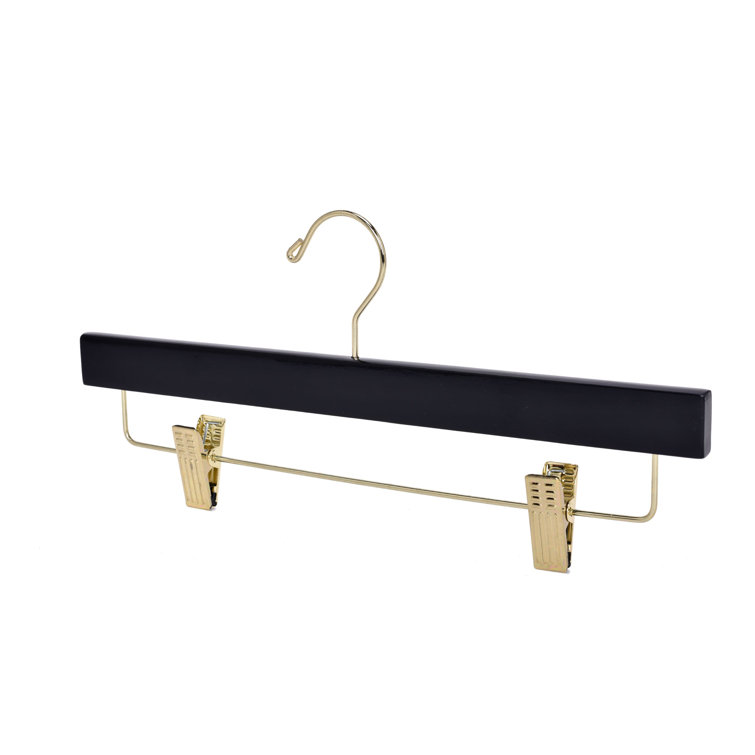 https://assets.wfcdn.com/im/33397168/resize-h755-w755%5Ecompr-r85/2030/203078575/Quality+Hangers+Black+Wooden+Pants+Hangers+With+Clips+-+360+Degree+Swivel+Chrome+Hook.jpg