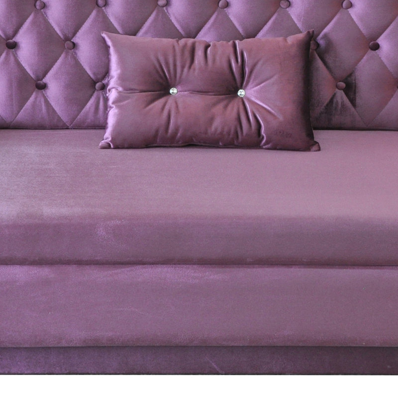 Glamour 3 Seater Sleeper, Violet