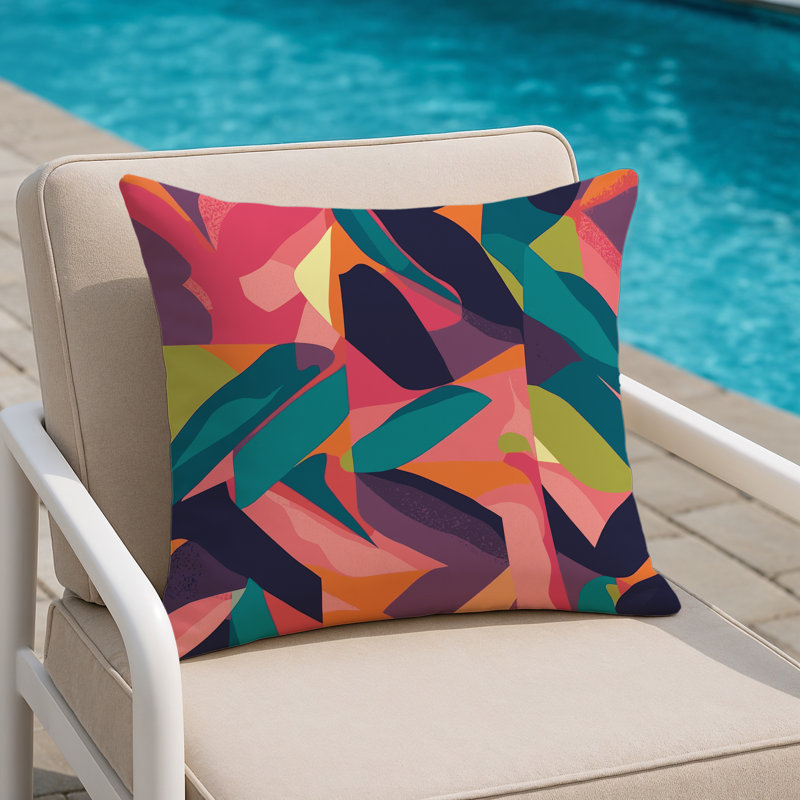 Quantum Prime Cascade Indoor And Outdoor Throw Pillow, Square 16"