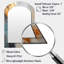 Gold and Gray Modern Shapes III - Miroir mural-1054708013
