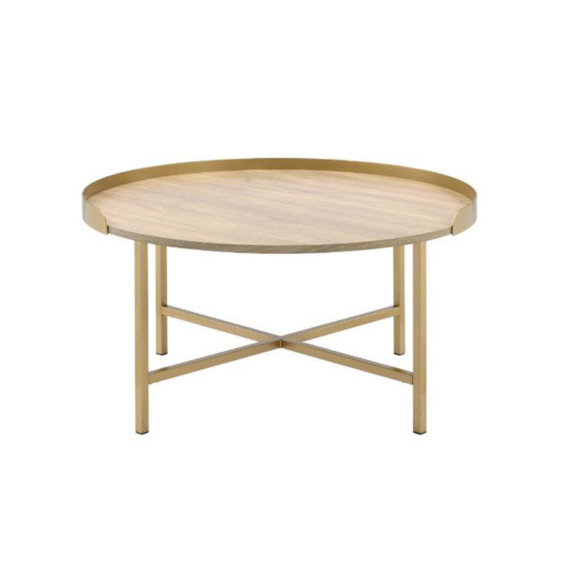Table basse à plateau rond