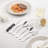 24 Pieces Stainless Steel Flatware Set Service For 4-1909824837