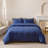 Solid Color Comforter Dark Color 3 PCs Bedding Set Deep Color Bed Comforter Set-115667188-115667180
