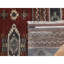 Tapis de couloir oriental rouge 2 pi 7 po x 6 pi 2 po, motif indiens du sud-ouest avec fabrication surpiquée, noué à la main, 100% laine, tapis moelleux et luxuriant