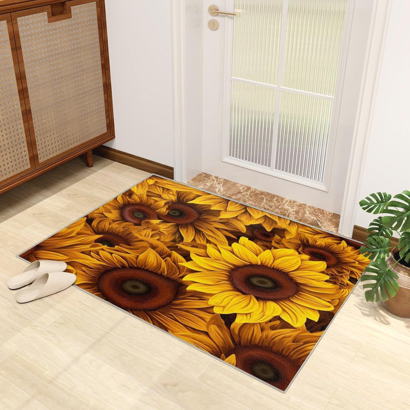 Floral Machine Tufted 120cm X 80cm Area Rug