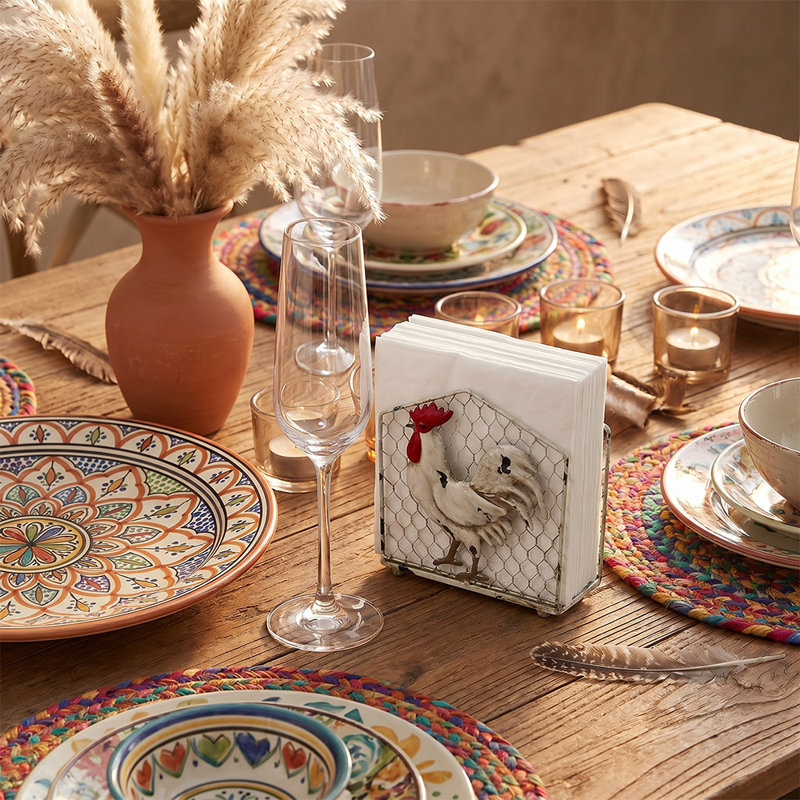 Porte-serviette Farmhouse Rooster