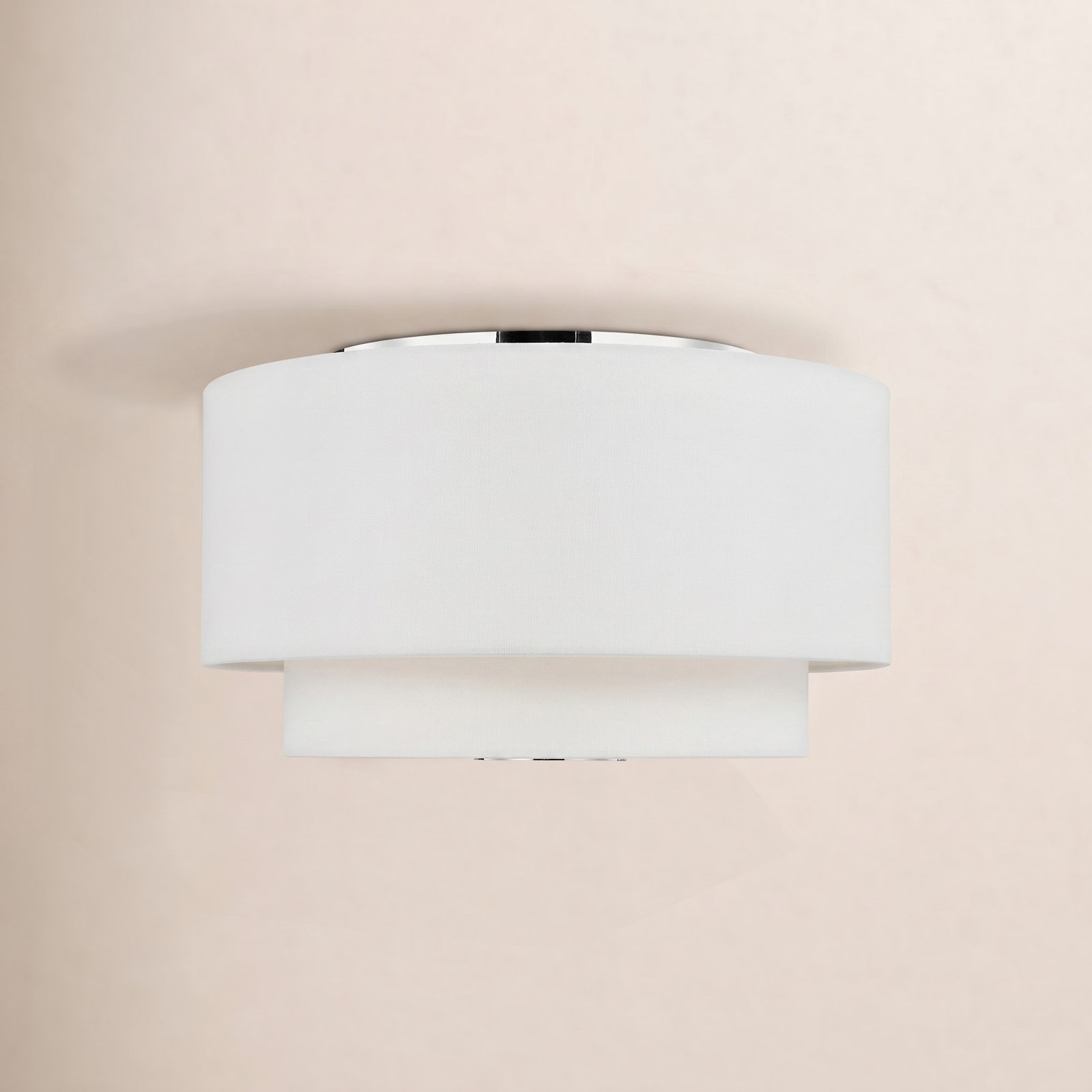 Tanyel 3-Light Flush Mount, Polished Nickel