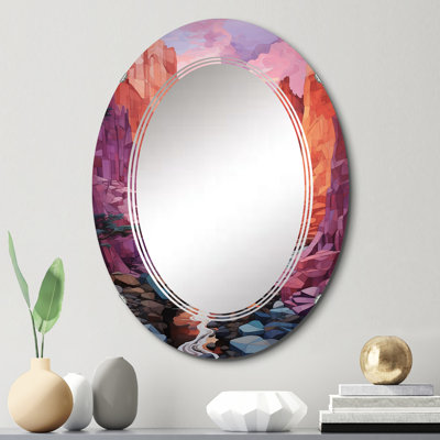 Miroir mural Rosarito - Paysages ovale