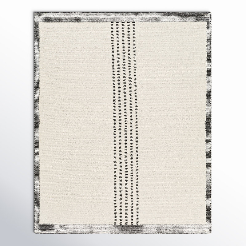 Kela Hand Tufted Wool Area Rug, Rectangle 8' x 10'