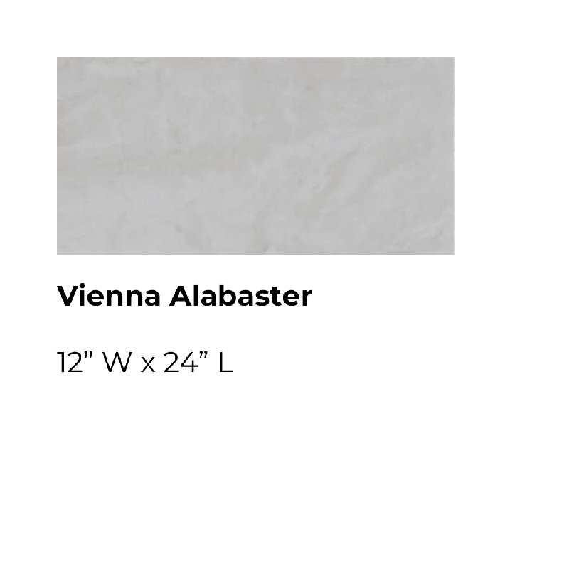 ADURA®Flex with Microban® Vienna 12" x 24" x 2.5mm Luxury Vinyl Plank w/ 20mil wearlayer, Alabaster/ Gray Marble