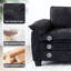 Canapé de luxe en L rembourré en chenille avec repose-pieds-1854696013