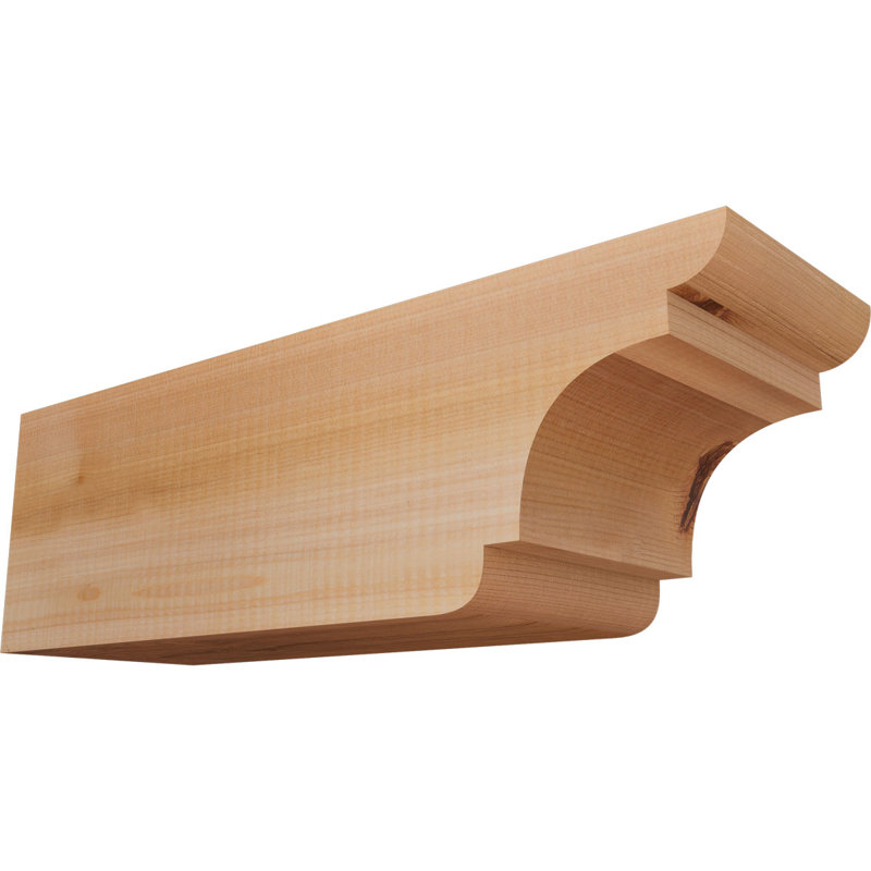 New Brighton Smooth, Cèdre rouge de l'Ouest, 6"H x 5 1/2"W x 18"L