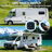 Retractable Rv/Patio Awning, Heavy Duty Weatherproof Canopy With Lights, One-Touch Swich, Black-124814898-124814897
