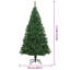 vidaXL Artificial Christmas Tree with 150 LEDs with Stand Green-609954522