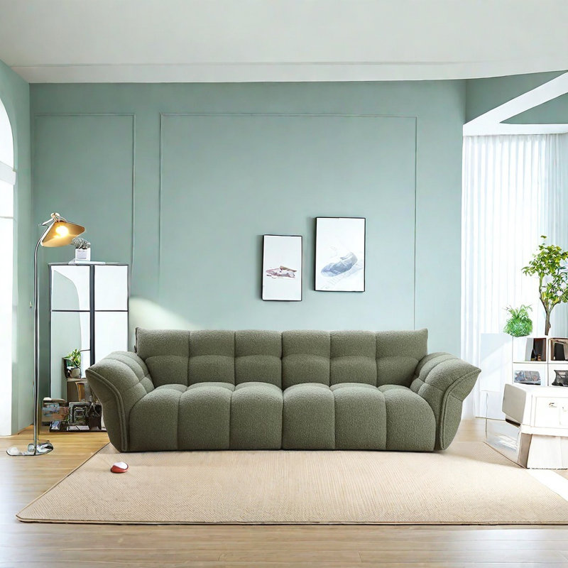 Canapé moderne à pétales simples, 3, H 30,71 po x l 105,51 po x P 42,52 po