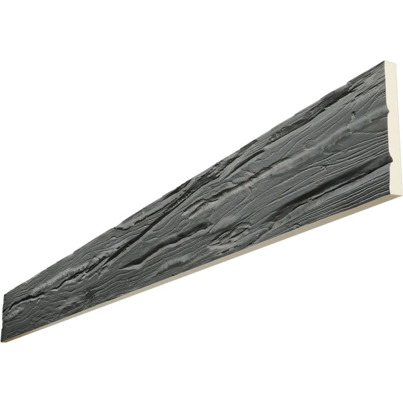 Planche en faux bois Riverwood Endurathane, H 12 po x l 96 po x P 1 po, Ardoise